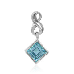 Pendentif en argent et Topaze bleu ciel
