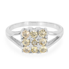 Bague en argent et Topaze impériale