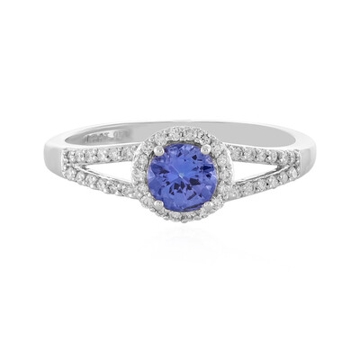 Bague en platine et Tanzanite AAA