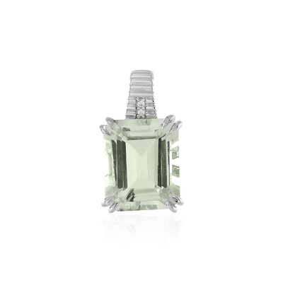 Pendentif en argent et Améthyste verte