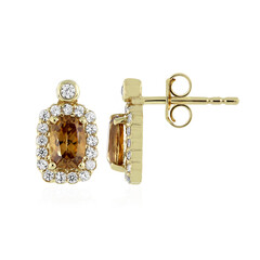 Boucles d'oreilles en or et Zircon Vibhor