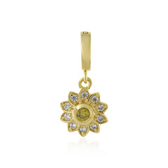 Pendentif en argent et Diamant jaune I3