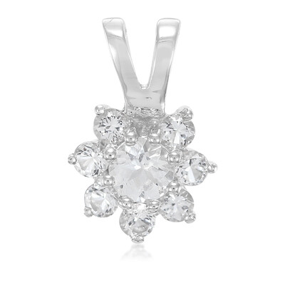 Pendentif en argent et Béryl de l'Himalaya