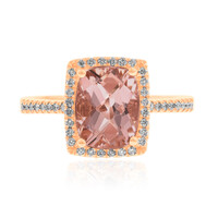 Bague en or et Morganite AAA