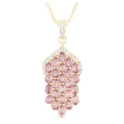 Collier en or et Saphir Padparadscha non chauffé (AMAYANI)