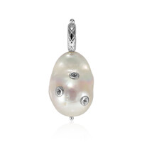Pendentif en argent et Perle de culture d'eau douce (TPC)