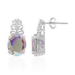Boucles d'oreilles en argent et Quartz Rayon de Lune