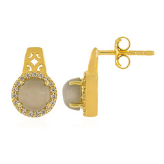 Boucles d'oreilles en or et Pierre de lune de Kangayam