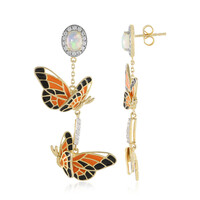 Boucles d'oreilles en argent et Opale Welo