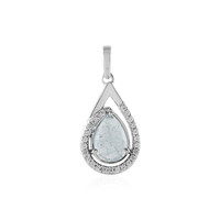 Pendentif en argent et Aigue-marine