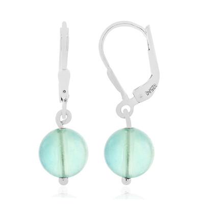 Boucles d'oreilles en argent et Fluorite