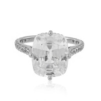Bague en platine et Zircon de Preah Vihear (de Melo)