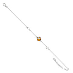 Bracelet en argent et Ambre baltique