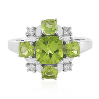 Bague en argent et Péridot