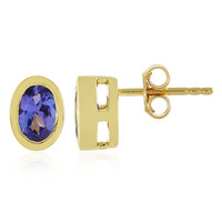 Boucles d'oreilles en or et Tanzanite AAA