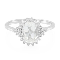 Bague en argent et Pétalite