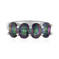 Bague en argent et Quartz mystique