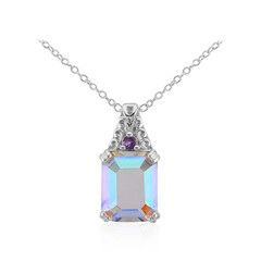 Collier en argent et Quartz Rayon de Lune