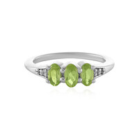 Bague en argent et Péridot de l'Arizona