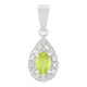 Pendentif en argent et Péridot de Mandchourie