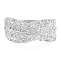 Bague en argent et Zircon