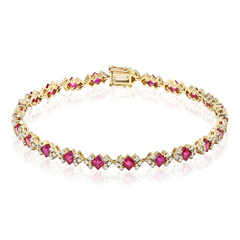 Bracelet en or et Rubis AAA du Mozambique (CIRARI)