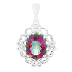 Pendentif en argent et Quartz mystique