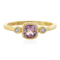Bague en argent et Améthyste Rose de France