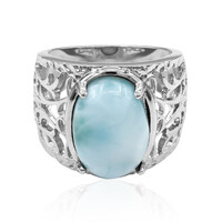 Bague en argent et Larimar