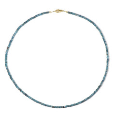 Collier en argent et Kyanite bleu pétrole