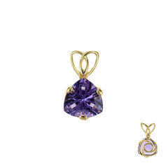 Pendentif en or et Améthyste