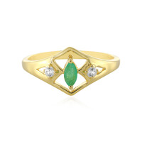 Bague en argent et Emeraude de Zambie