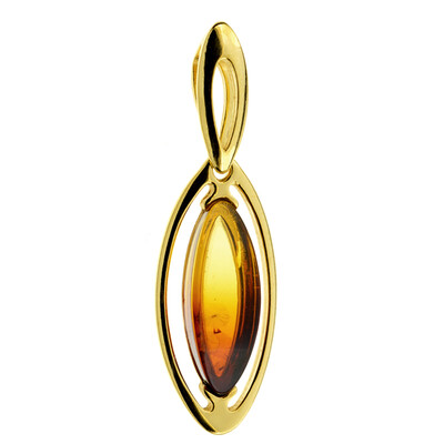 Pendentif en argent et Ambre baltique (dagen)