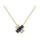 Collier en or et Saphir bleu de Ceylan (CIRARI)