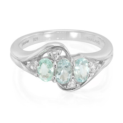 Bague en argent et Tourmaline Paraïba