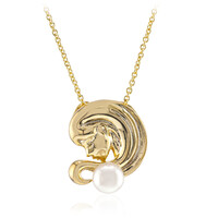 Collier en argent et Perle blanche de culture d'eau douce