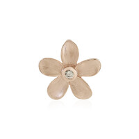 Pendentif en or et VS2 Diamant Brun