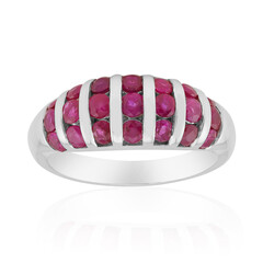 Bague en argent et Rubis de Birmanie (Pallanova)