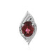 Pendentif en argent et Grenat du Mozambique