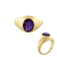 Bague en argent et Améthyste de Zambie