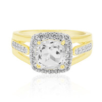 Bague en argent et Quartz blanc