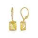 Boucles d'oreilles en argent et Fluorite jaune