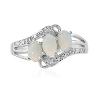 Bague en argent et Opale Welo
