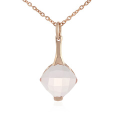 Collier en argent et Quartz rose