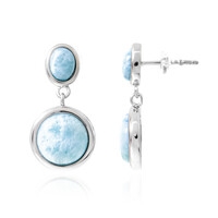 Boucles d'oreilles en argent et Larimar