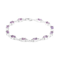 Bracelet en argent et Améthyste
