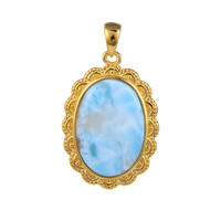 Pendentif en argent et Larimar