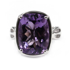 Bague en argent et Améthyste