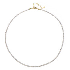 Collier en argent et Diamant argenté
