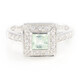 Bague en argent et Tourmaline cuprifère